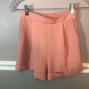American Apparel Light Coral Dress Shorts size Small High rise